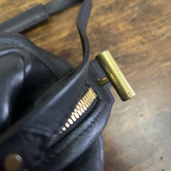 Reed Krakoff Leather Top Handle Black Bag - Picture 6 of 12